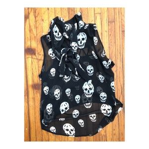 Sheer ModCloth Skelton Blouse
